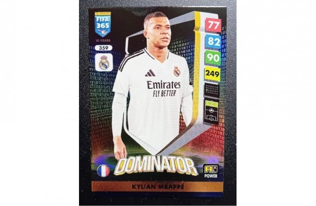 Kylian Mbapp PSG Dominator focis krtya Panini FIFA 365 2025