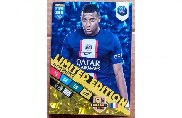 Kylian Mbapp Paris Saint-Germain, PSG XXL focis krtya Panini 2023