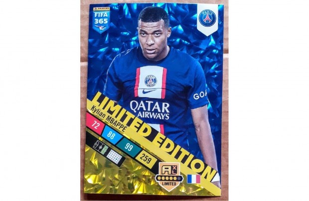 Kylian Mbapp Paris Saint-Germain, PSG XXL focis krtya Panini 2023