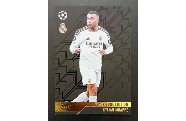 Kylian Mbapp Real Madrid Black Edge Edition focis krtya Match Attax