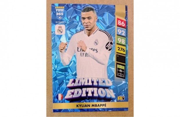 Kylian Mbapp Real Madrid Limited focis krtya Panini FIFA 2025