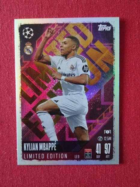 Kylian Mbapp (Real Madrid) Bajnokok Ligja 2024 Limited focis krtya