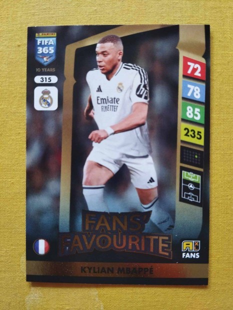 Kylian Mbapp (Real Madrid) FIFA 365 2025 Fans Favourite focis krtya