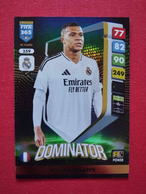 Kylian Mbapp (Real Madrid) FIFA 365 2025 Power Dominator focis krtya