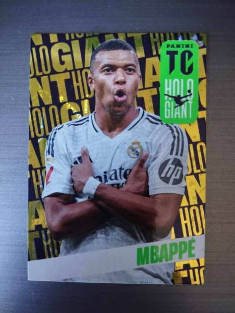 Kylian Mbappé (Real Madrid) Holo Giant Top Class 2025 focis kártya