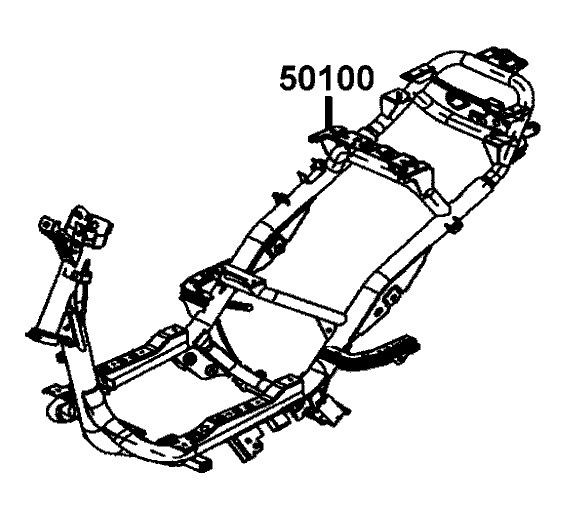 Kymco Agility RS 50 2T váz 50100-LHM9-E10