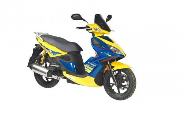 Kymco Super 8 gyári új jobb első felső matrica