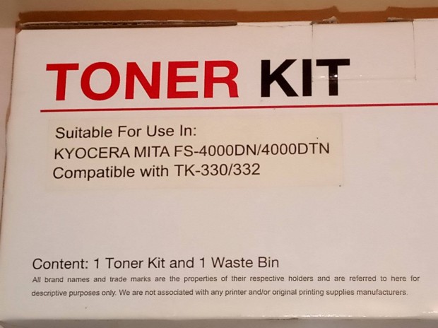 Kyocera Mita FS-4000DN TK-330 toner s waste bin