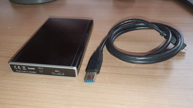 LC-Power 2,5" USB3 merevlemez hz