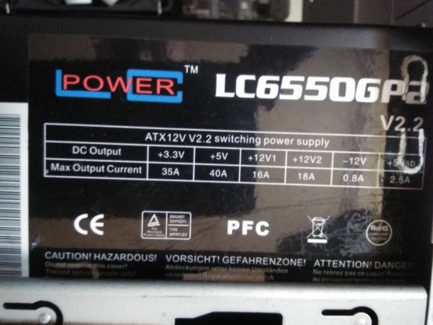 LC Power 550w 80+ bronz tpegysg elad