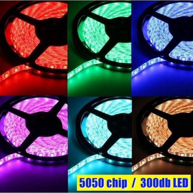 LED Szalag - Sznes RGB 5050 SMD 120- 60LED/m! 5m (0907)