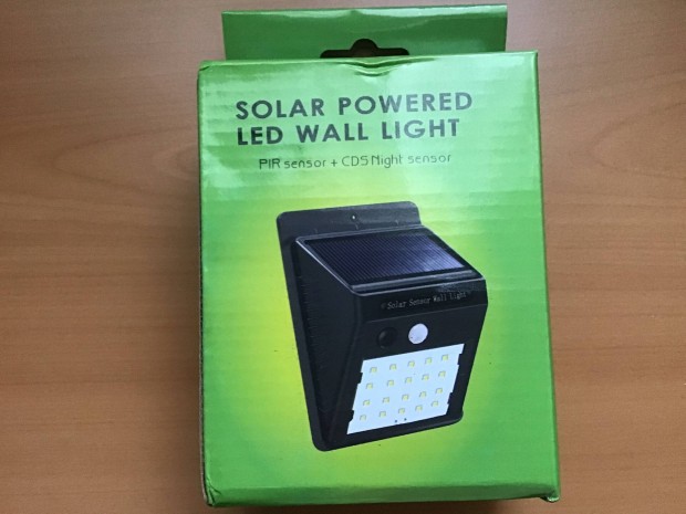 LED (30 db) Solar Fali Lmpa mozgsrzkelvel, alkonyat kapcsolval