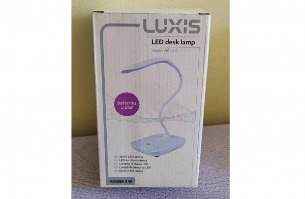LED-es asztali lmpa USB+Elem - sosem hasznlt - Fox az rban!