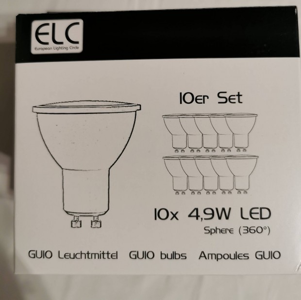 LED izz spotlmphoz GU10 (j) 