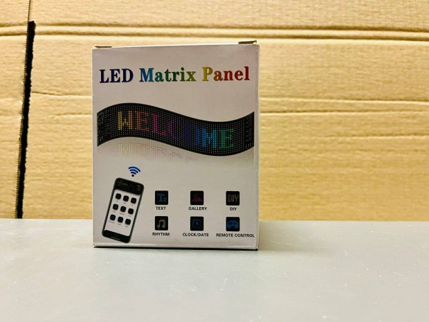 LED kijelz autba, RGB, programozhat 20x64 pixel