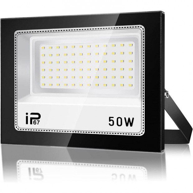 LED reflektor, 50W, IP67, 7000 K hideg fehr, 5000 lm