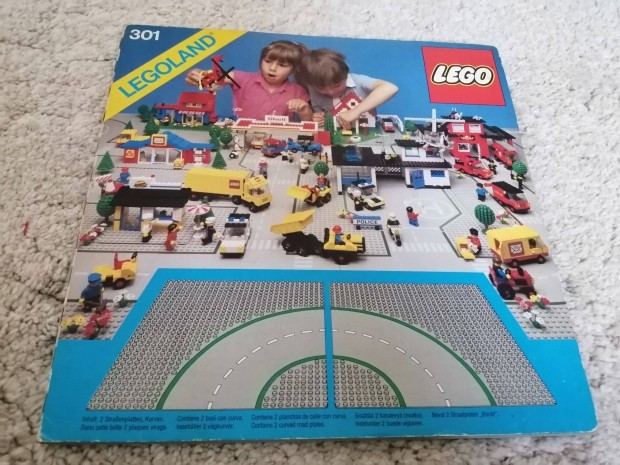 LEGO 301 kanyar útlap baseplate classic town