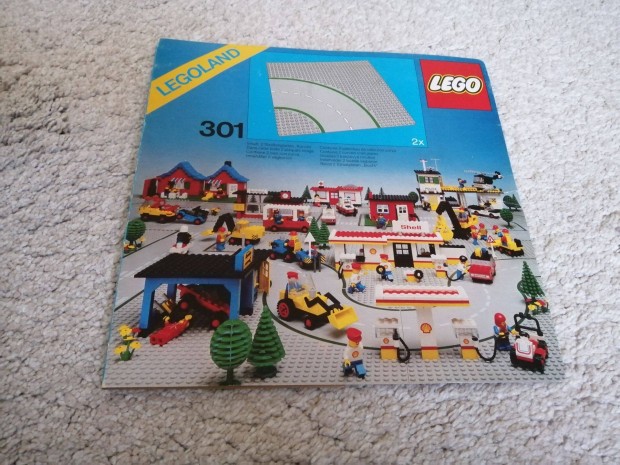 LEGO 301 kanyar tlap baseplate classic town