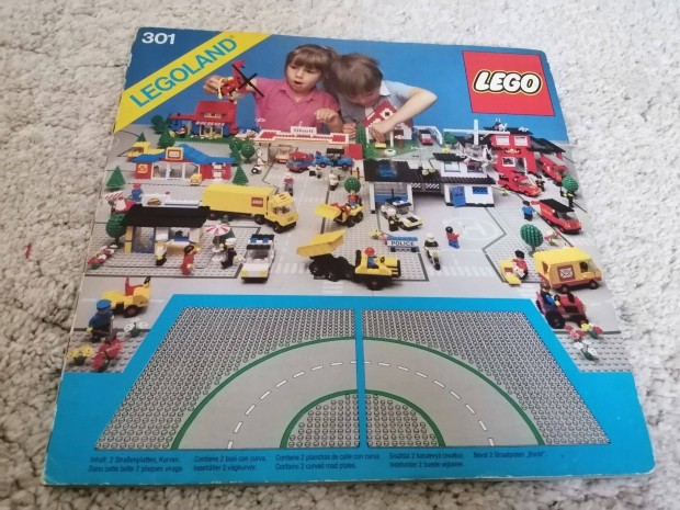 LEGO 301 kanyar tlap baseplate classic town