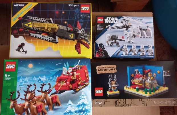 LEGO 40580 Blacktron, 40499 Mikuls sznja, 40533 r s 75320