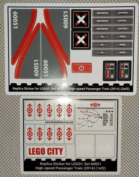 LEGO 60051 vonat vast matrica