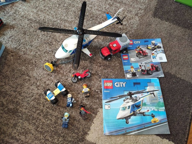 LEGO 60243 City - Rendrsgi helikopteres ldzs lerssal hinytalan