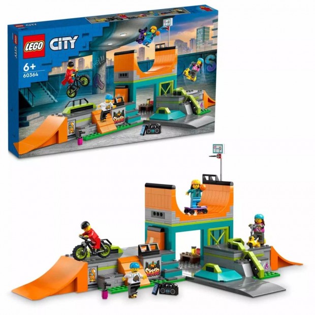 LEGO 60364 Skate - Lego City Grdeszkapark 454 darabos kszlet, 4 min