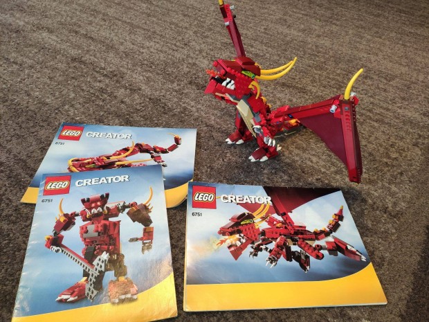 LEGO 6751 Creator piros srkny lerssal 8000