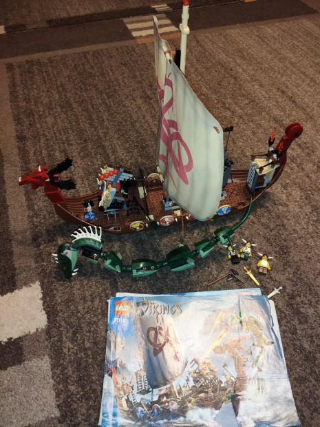 LEGO 7018 Vikings - Viking Ship challenges the Midgard Serpent lerss