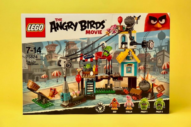 LEGO Angry Birds 75824 Pig City lerombolsa, Uj, Bontatlan