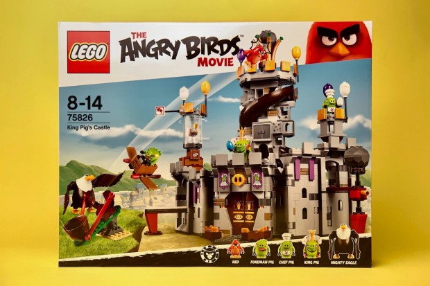 LEGO Angry Birds 75826 Pig kirlyi kastly, Uj, Bontatlan