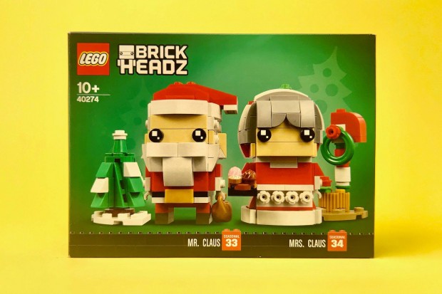 LEGO Brickheadz 40274 Mr. Claus & Mrs. Claus, j, Bontatlan