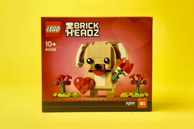 LEGO Brickheadz 40349 Valentin napi kutyus, j, Bontatlan