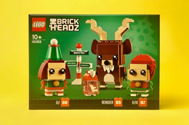 LEGO Brickheadz 40353 Reindeer, Elf and Elfie, j, Bontatlan