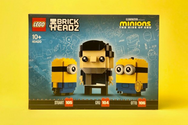 LEGO Brickheadz 40420 Gru, Stuart and Otto, j, Bontatlan