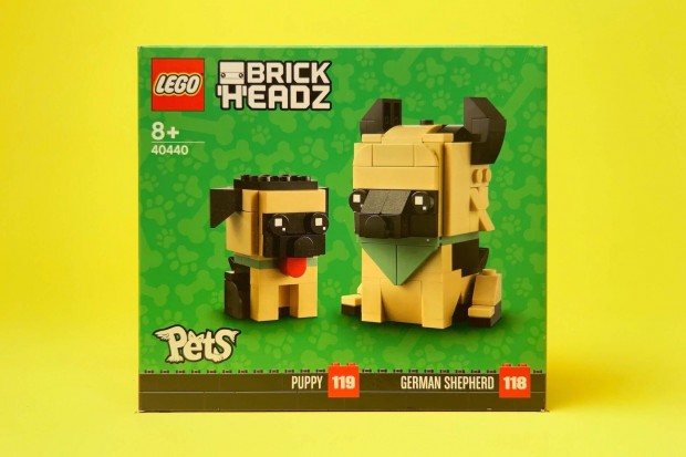 LEGO Brickheadz 40440 German Shepherd & Puppy, j, Bontatlan