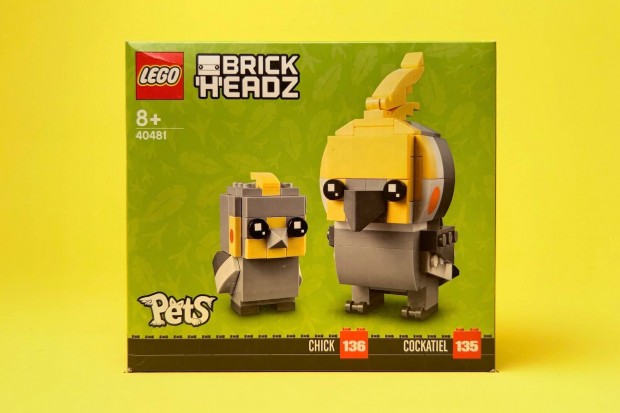 LEGO Brickheadz 40481 Cockatiel & Chick, j, Bontatlan