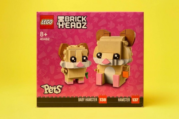 LEGO Brickheadz 40482 Hamster & Baby Hamster, j, Bontatlan