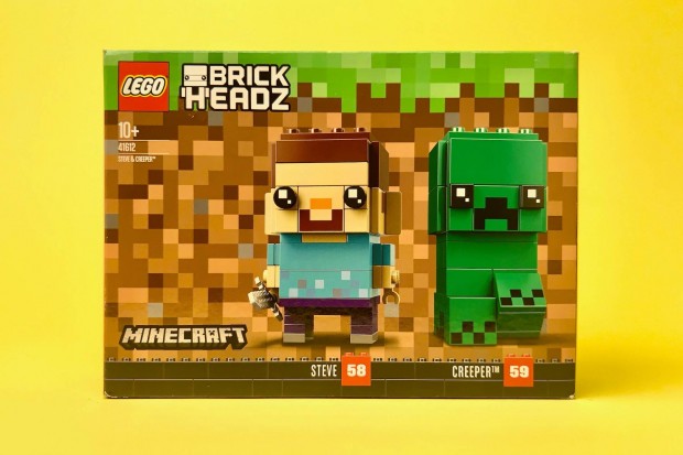 LEGO Brickheadz 41612 Steve & Creeper, j, Bontatlan