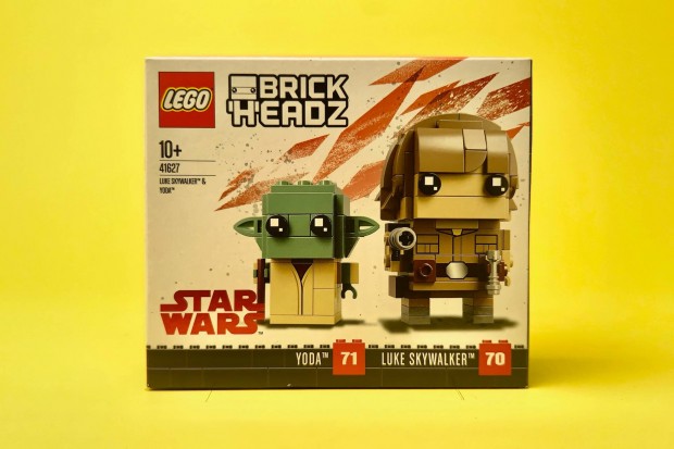 LEGO Brickheadz 41627 Luke Skywalker s Yoda, j, Bontatlan, Hibtlan