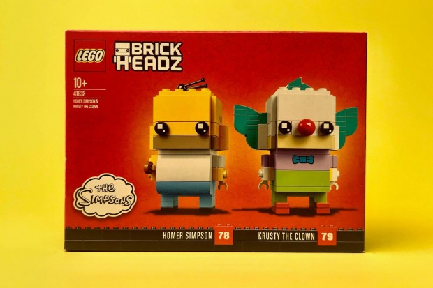 LEGO Brickheadz 41632 Homer Simpson & Krusty the Clown, j, Bontatlan