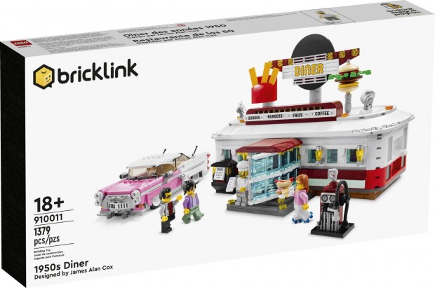 LEGO Bricklink 910011 1950s Diner j, bontatlan