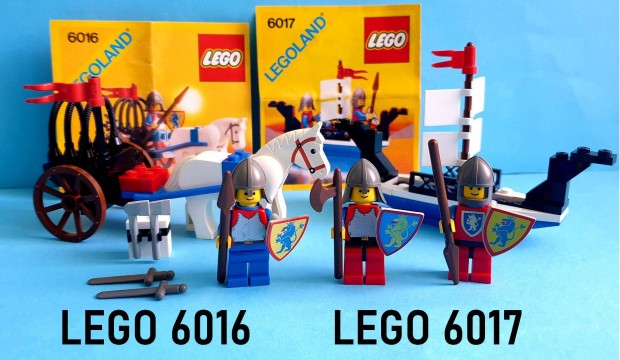 LEGO Castle 6016 Knights' Arsenal, 6017 King's Oarsmen, tmutatval