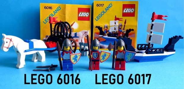 LEGO Castle 6016 Knights' Arsenal, 6017 King's Oarsmen, tmutatval