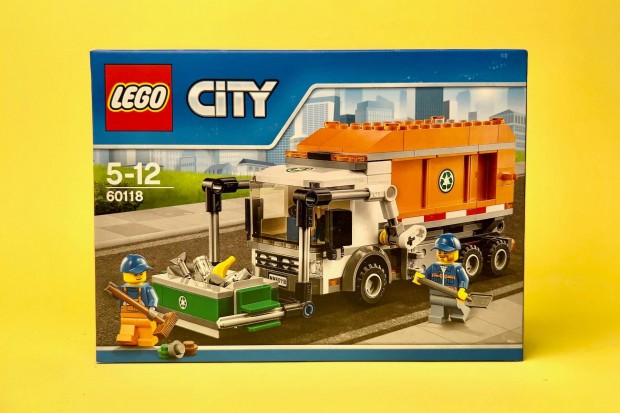 LEGO City 60118 Garbage Truck, Uj, Bontatlan