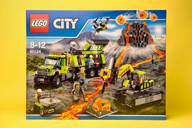 LEGO City 60124 Vulknkutat bzis, Uj, Bontatlan