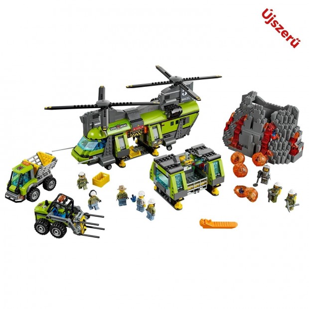 LEGO City 60125 Vulknkutat teherszllt helikopter
