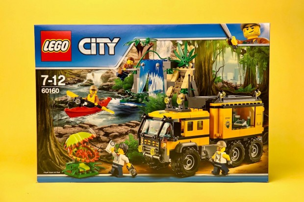 LEGO City 60160 Jungle Mobile Lab, Uj, Bontatlan