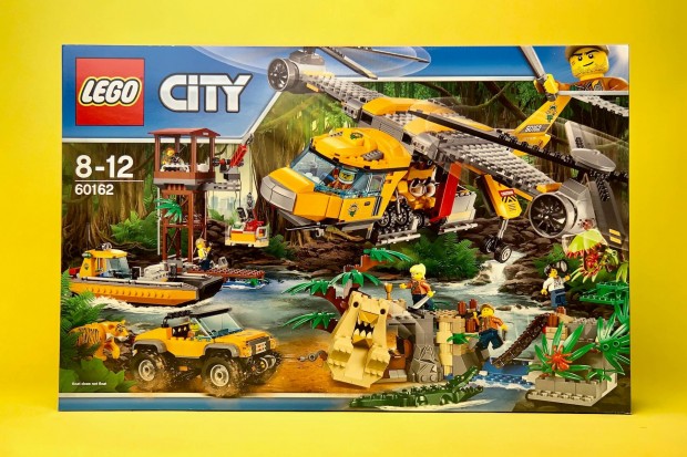 LEGO City 60162 Jungle Air Drop Helicopter, Uj, Bontatlan