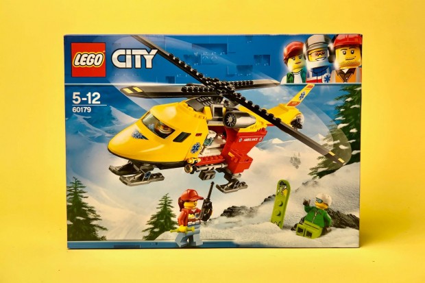 LEGO City 60179 Ambulance Helicopter, Uj, Bontatlan